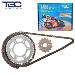 Bộ nhông đĩa xích TBC - EXCITER 155 (Mạ kẽm vàng sáng)